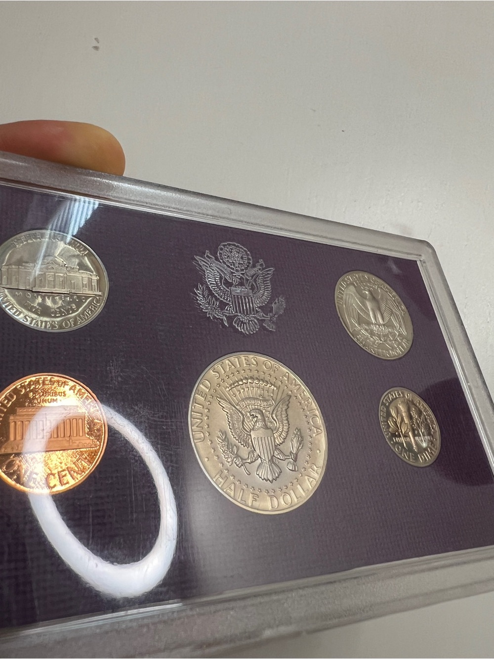 1987 proof set - toned